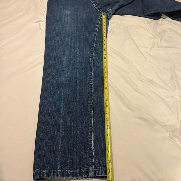 Tommy Hilfiger Y2K Straight Jeans Women’s 12 L/33 Dark Blue 100% Cotton - Picture 14 of 14